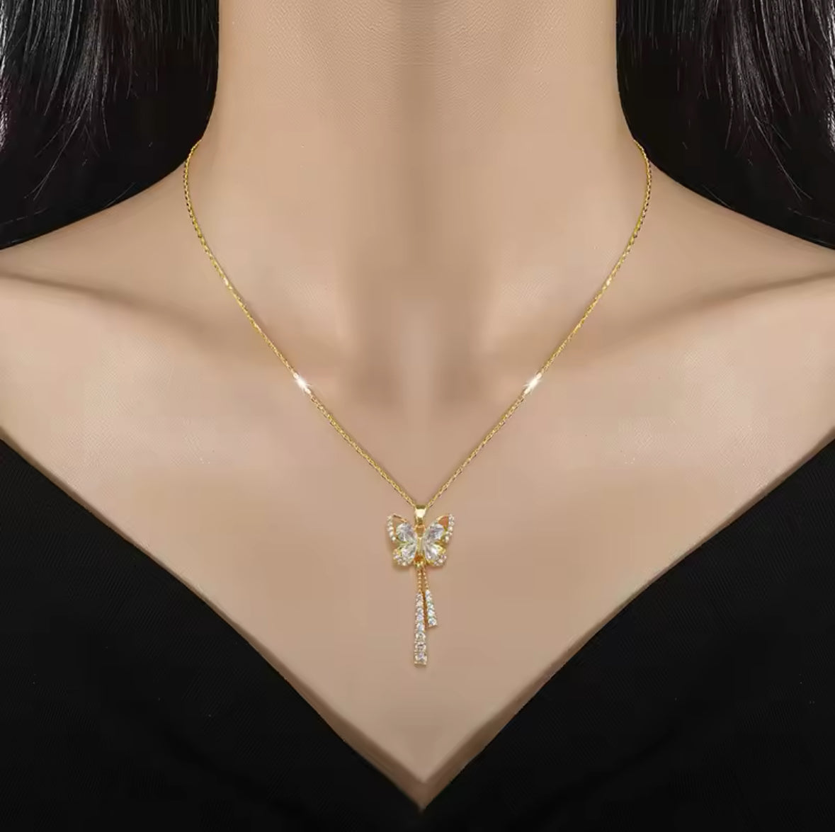 Elegant 14K gold-plated necklaces at Elysian Embrace