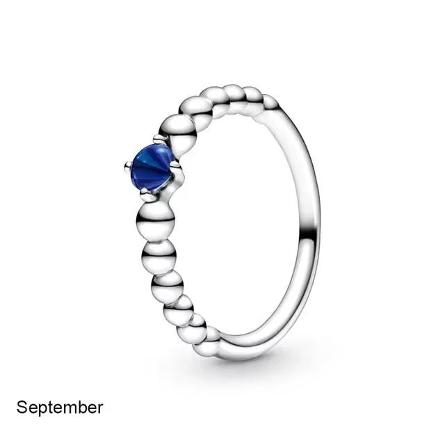 September Birthstone Beaded Ring - Elysian Embrace