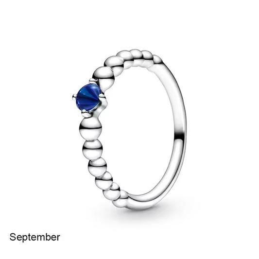 September Birthstone Beaded Ring - Elysian Embrace