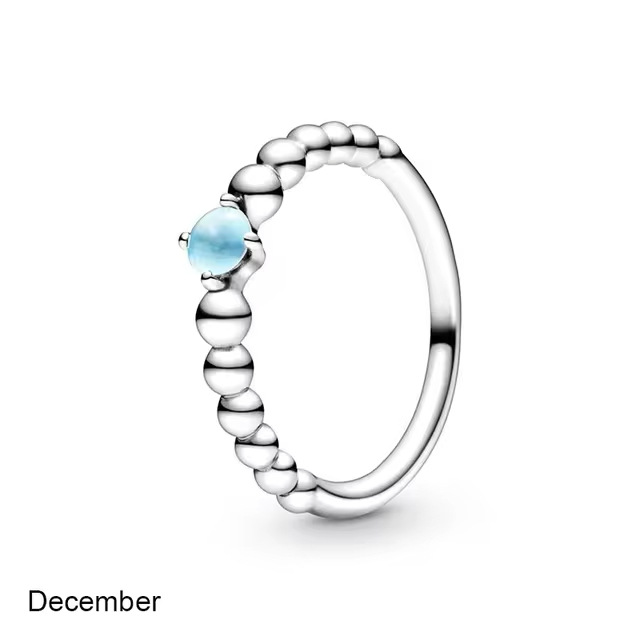 December Birthstone Beaded Ring - Elysian Embrace