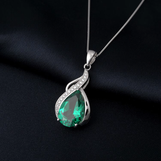 Emerald Enchantment Pendant - Elysian Embrace