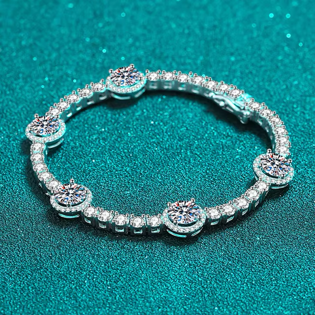 Celestial Radiance Tennis Bracelet - Elysian Embrace