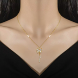 Golden Flutter Necklace - Elysian Embrace