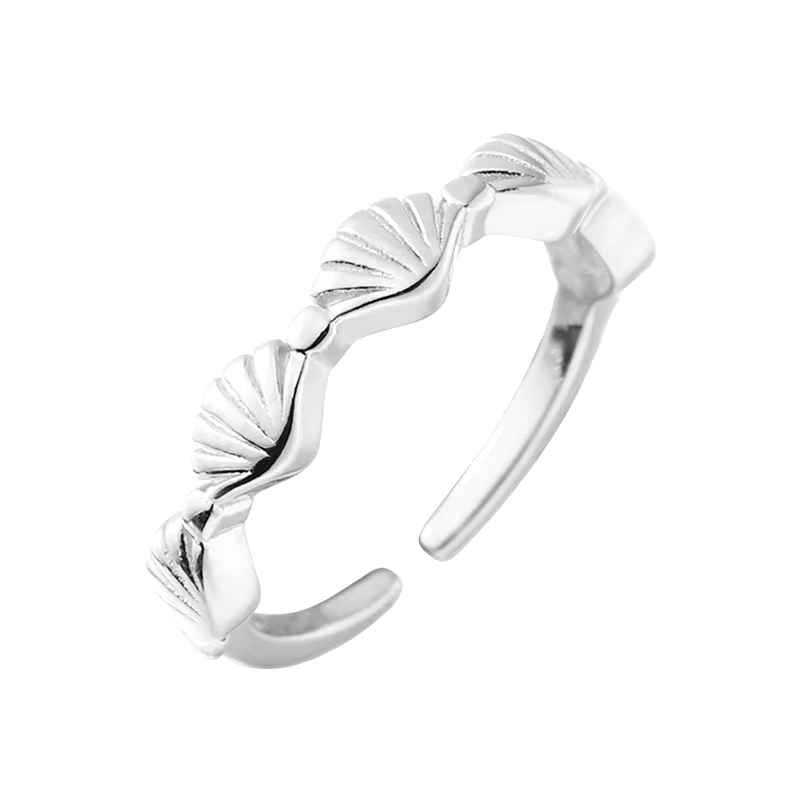 Classic Clam Shell Ring - Elysian Embrace