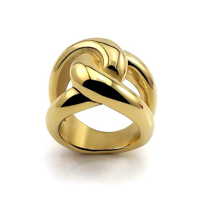 Elysian Domed Cross Ring - Elysian Embrace