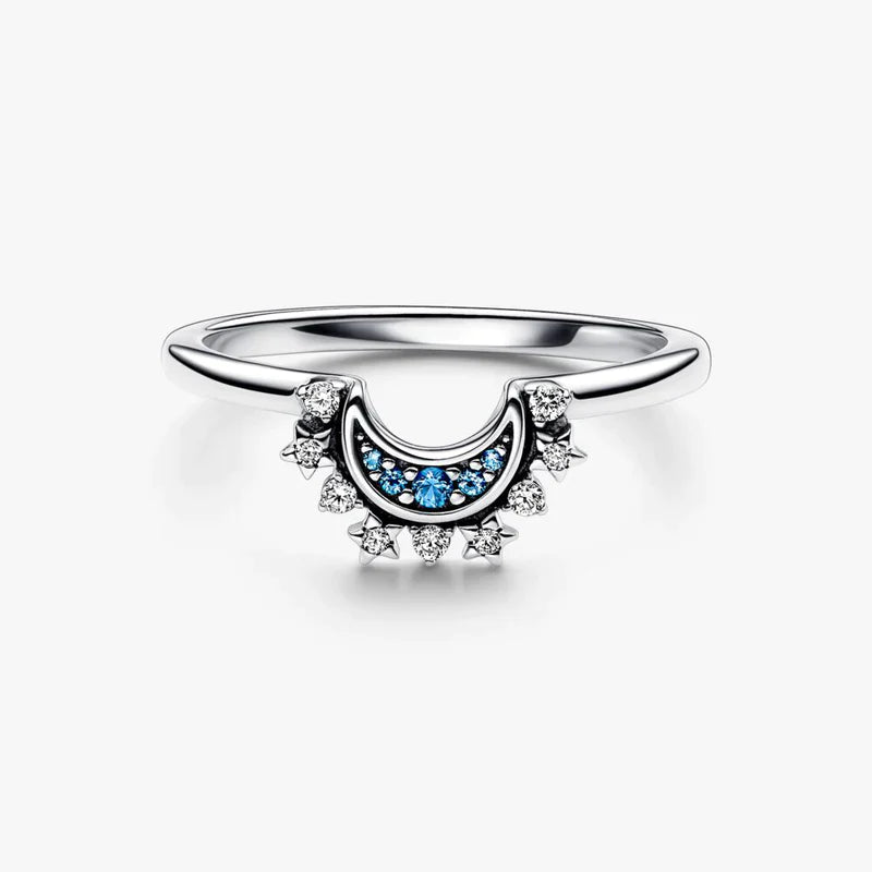 925 Silver Moon Ring