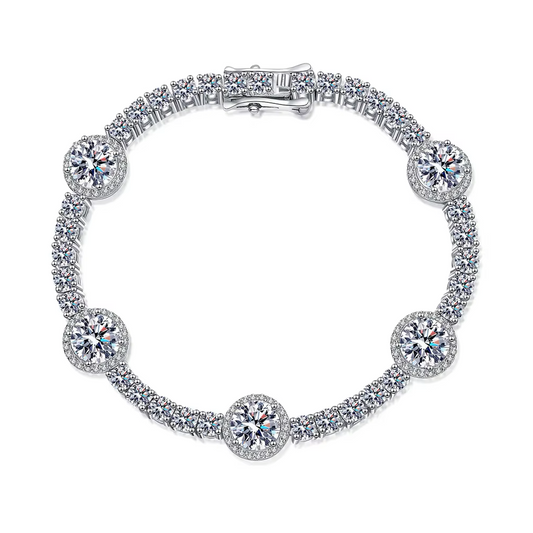 Celestial Radiance Tennis Bracelet - Elysian Embrace