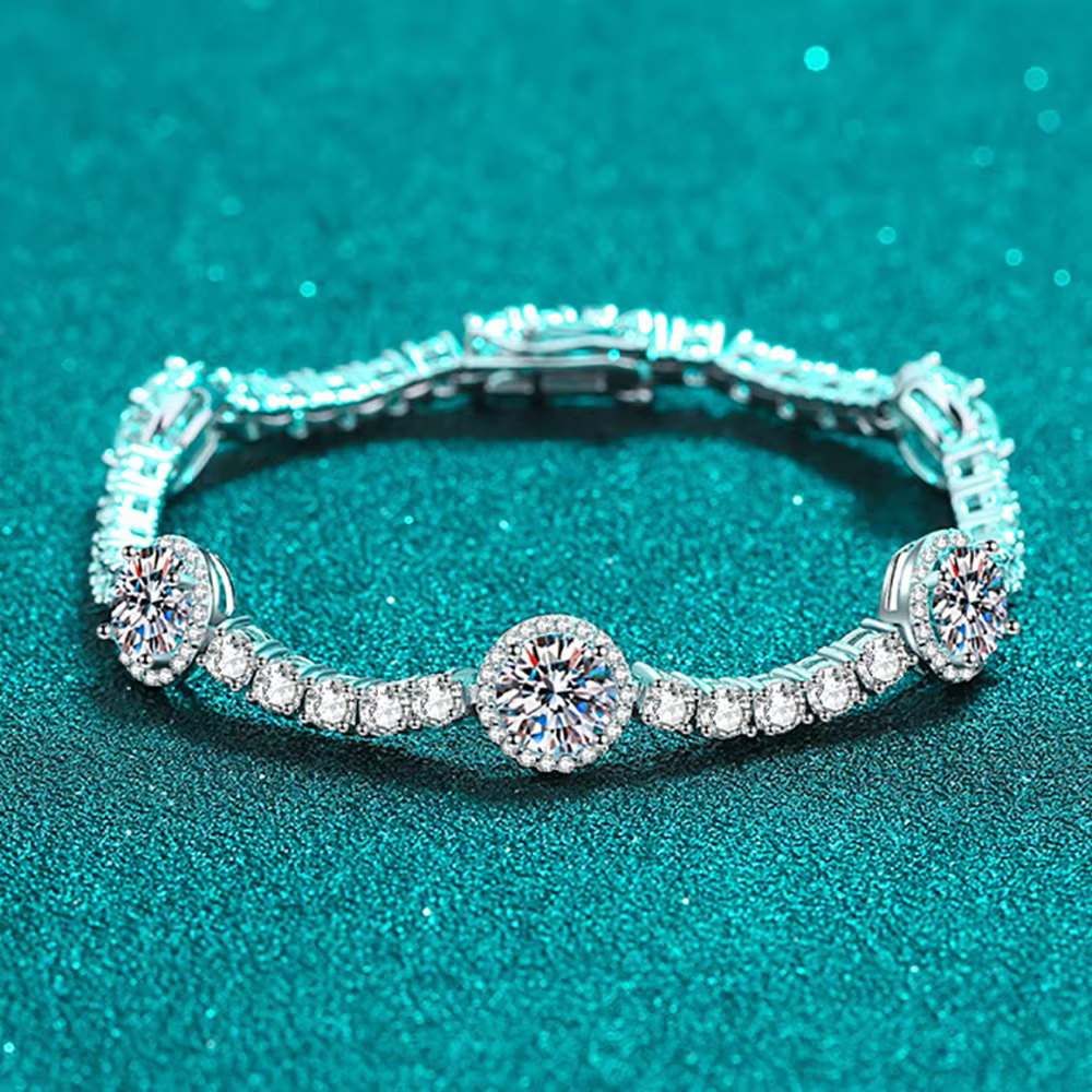 Celestial Radiance Tennis Bracelet - Elysian Embrace