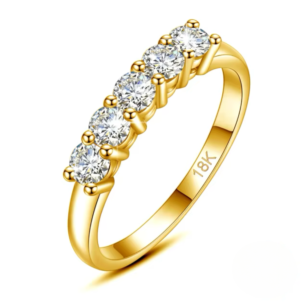 18k Gold Lab-grown Diamond Eternal Radiance Ring - Elysian Embrace