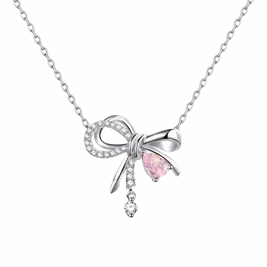 Knots of Affection Necklace (Pink) - Elysian Embrace