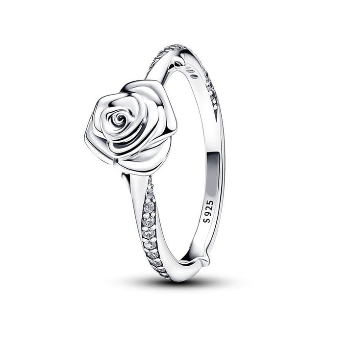 The Rose Flower Ring - Elysian Embrace