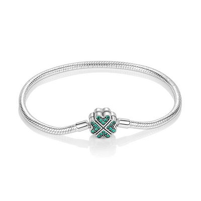 Shamrock Serenity Charm Bracelet