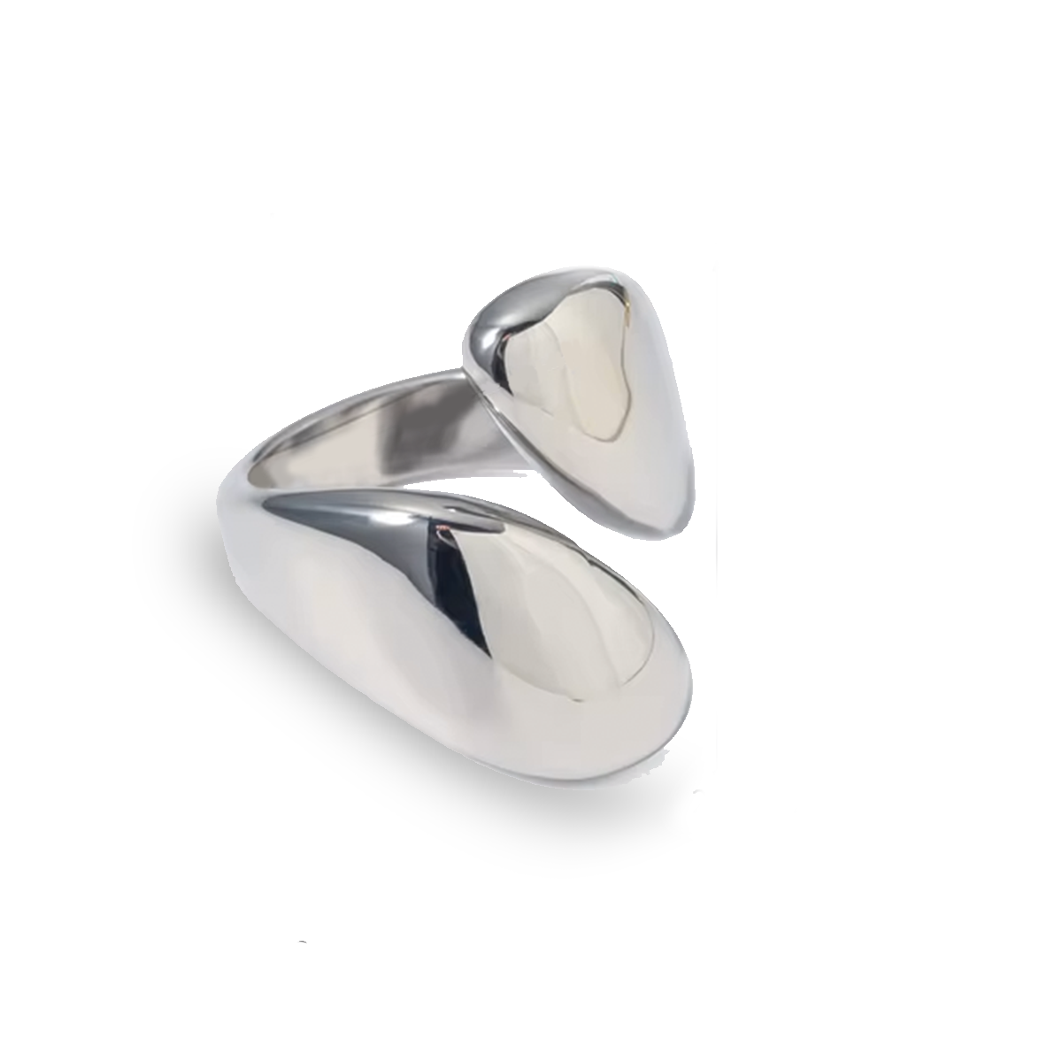 Lunar Eclipse Asymmetric Ring Sterling Silver