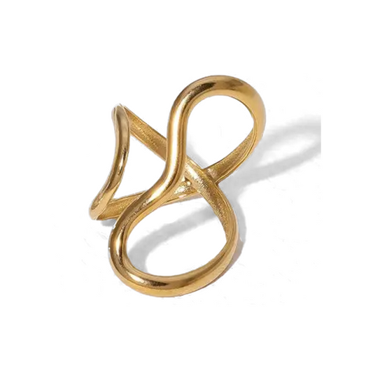 Infinity Knot Ring Gold Plated