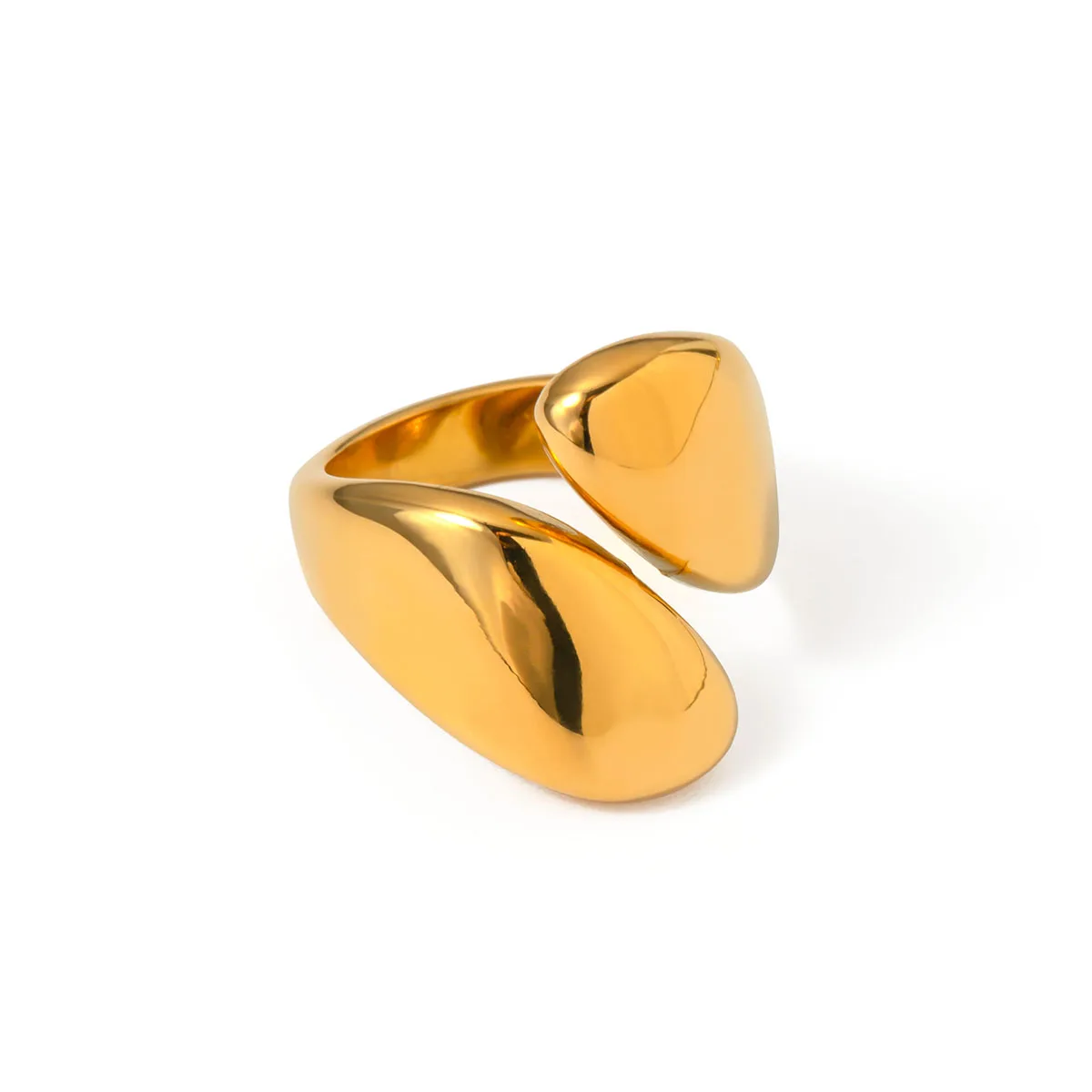 Lunar Eclipse Asymmetric Ring Gold-Plated