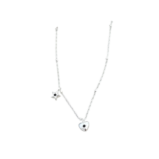 The Heart & Star Embrace neckalce