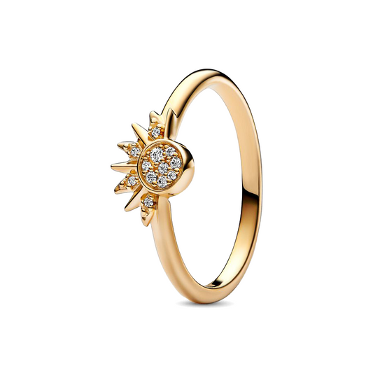 Golden Radiance Sun Ring